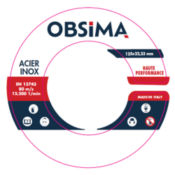Disque à lamelle Obsima acier et inox plat