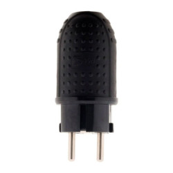 Fiche caoutchouc mâle 16A 2P+T IP44 Zenitech