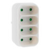 Multiprise 4 prises pour façade 4x6A - Blanc - Zenitech