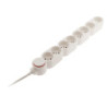 Bloc Home 8 prises 16A 2P+T + interrupteur - Zenitech Blanc