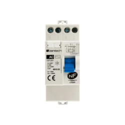 Interrupteur différentiel 30mA Type AC NF - Zenitech 40/2 A