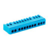 Bornier de terre 12 modules - Zenitech bleu