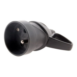 Fiche femelle anneau Zenitech 16A 2P+T noir