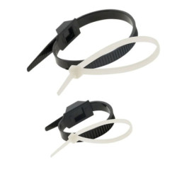 Lot 50 colliers de câblage - Noirs et Blancs - Zenitech