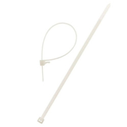Lot de 100 colliers de câblage 3,6x 140mm - transparent - Zenitech