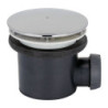 Bonde pour receveur Ø90 mm Tourbillon Wirquin dôme abs chromé