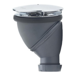 Bonde de douche Ø90 JAMES dôme chromé – Sortie 360°