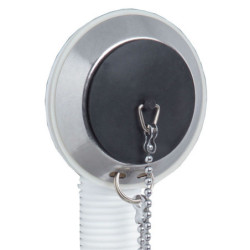 Vidage de baignoire à bouchon Wirquin – Inox, sortie Ø40 mm