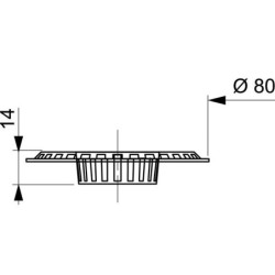 Grille anti‑déchets Ø70 mm pour évier – Acier inoxydable