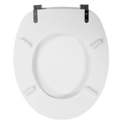 Abattant WC WOODY – Bois compressé, inox, fermeture ralentie