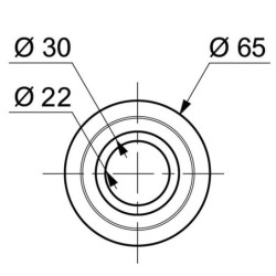 Joint de clapet standard Wirquin – Silicone Ø65 mm