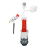 Ensemble MX80 mécanisme wc simple chasse à tirette + robinet flotteur à levier latéral Wirquin