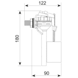 Robinet flotteur TOPY – Ultra‑compact, servo‑valve latérale NF