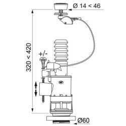 Ensemble MW2 – Double chasse 3/6 L + flotteur Jollyfill NF