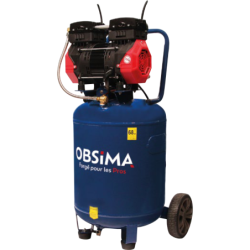 Compresseur mobile vertical OBSIMA Silencieux 50L