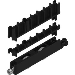 Kit 2 chariots simples réglables rénovation profil PVC La Croisée DS