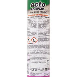 Insecticide anti‑fourmis ACTO 400 ml – Avec tube prolongateur