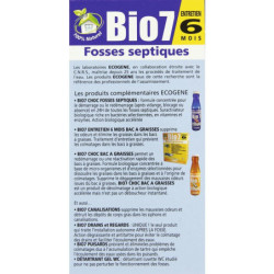 Bio 7 Entretien Fosses Ecogène – 480 g (6 sachets)