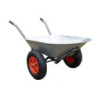 Brouette deux roues de 90 litres BDR bac galvanisé jantes 400/8 chassis fixe