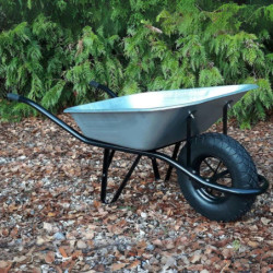 Brouette BDR 3290 MG 90 L bac galvanisé roue gonflable châssis monobloc