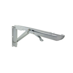 Console pliante acier blanc blocage automatique 340 mm 100 kg