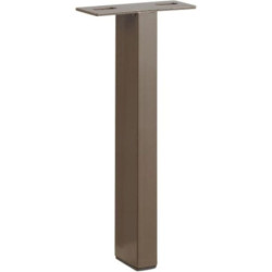 Pied de lit acier époxy marron 40x20 H240 mm Cime