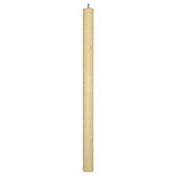 Pied de table haute cylindrique hêtre brut Ø50 H730 mm Cime