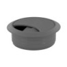 Passe-câble Ø60mm H25mm plastique gris alu
