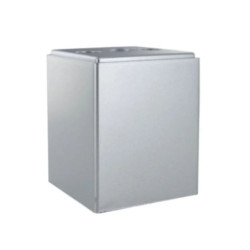 Pied cube meuble Cime 60x60mm H64mm plastique gris