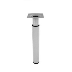 Pied de meuble réglable Cime Ø30mm H210–350mm acier blanc