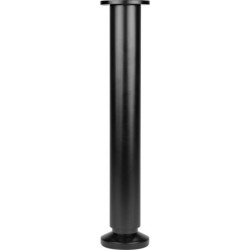 Pied de meuble réglable Cime Ø38mm H300mm aluminium noir