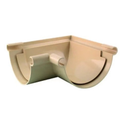 Raccord PVC Angle 90° gouttière universel à coller Fitt Ø25 sable