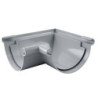 Raccord PVC Angle 90° gouttière universel à coller Fitt Ø25 gris