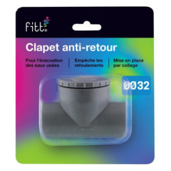 Clapet anti-retour PVC évacuation Fitt