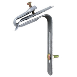 Étrier Galva avec plaque avec visserie Fitt 6x25mm