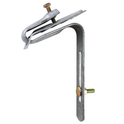Étrier Galva avec plaque avec visserie Fitt 6x25mm