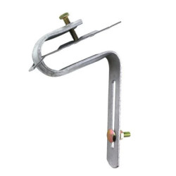 Étrier galvanisé avec plaque pour tuile avec visserie Fitt 6 x 25 mm