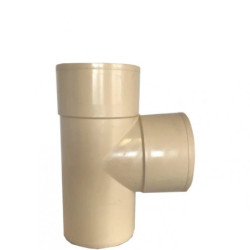Culotte de gouttière 87° PVC Fitt Mâle/Femelle Ø80 sable