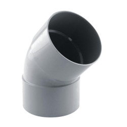 Coude 45° PVC Femelle/Femelle Fitt Ø25 gris