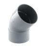 Coude 45° PVC Femelle/Femelle Fitt Ø25 gris