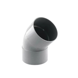Coude 45° PVC Femelle/Femelle Fitt Ø25 gris