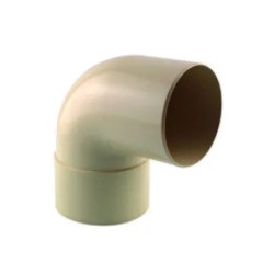 Coude 87° PVC Mâle/Femelle Fitt gris