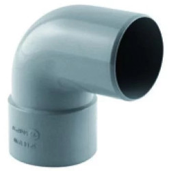 Coude 87° PVC Mâle/Femelle Fitt gris