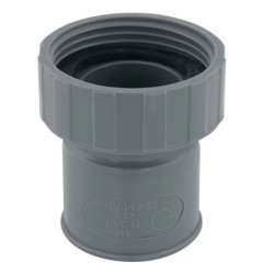 Raccord PVC sortie de lavabo Fitt douille écrou prisonnier