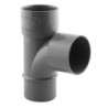 Culotte PVC évacuation 87° Mâle/Femelle Fitt gris NFE-NFME