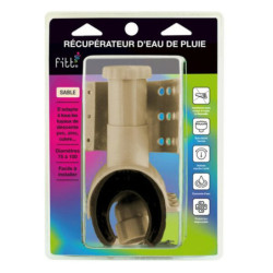 Récupérateur d'eau pluviale PVC Fitt sable