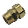 Raccord à compression droit mâle laiton à visser pour tube cuivre Pronorm TC