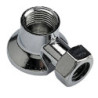 Applique chromée à écrou Somatherm collet battu tube cuivre Ø12 F15/21