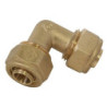 Coude égal 90° raccord à compression laiton à visser Somatherm pour tube PER