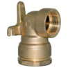 Raccord laiton applique murale femelle à visser Somatherm système SUMO pour tube PE Ø25mm